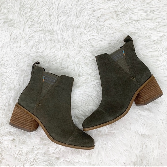 toms tarmac olive suede